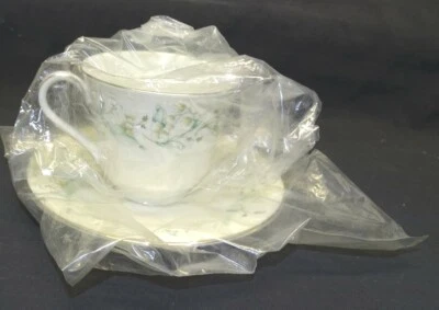 Royal Doulton England Woodland Glade Cup & Saucer - Silver Trim NOS - Image 1 of 4