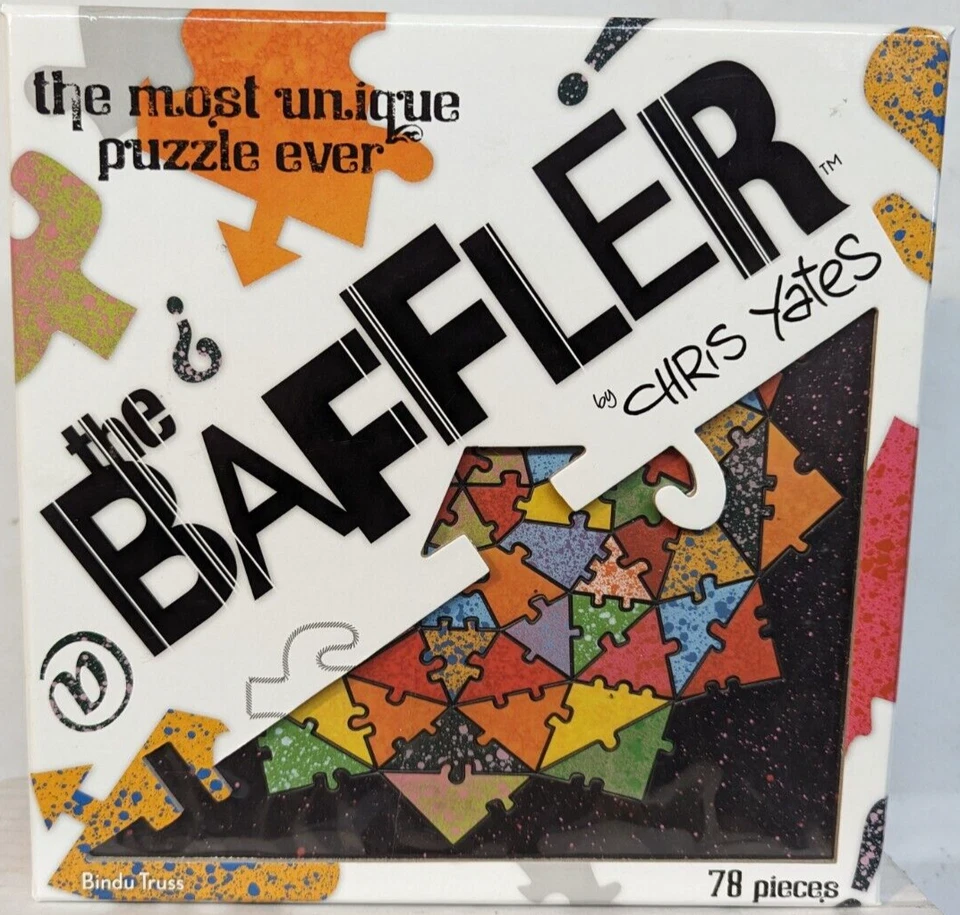 The Baffler Puzzle by Chris Yates Unique 78 Piece Bindu Truss Opened-Complete - Image 1 of 4