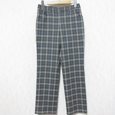 BURBERRY BLUE LABEL винтажный чек узор прямые брюки 38 серый женщин б/у - Изображение 1 из 4