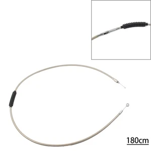 Stainless Clutch Cable For Harley Dyna FXDWG Softail Fatboy FLSTF Road Glide - Picture 1 of 8
