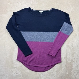 Maglione donna Smartwool Shadow Pine piccolo lana merino colorblock pullover top - Foto 1 di 10