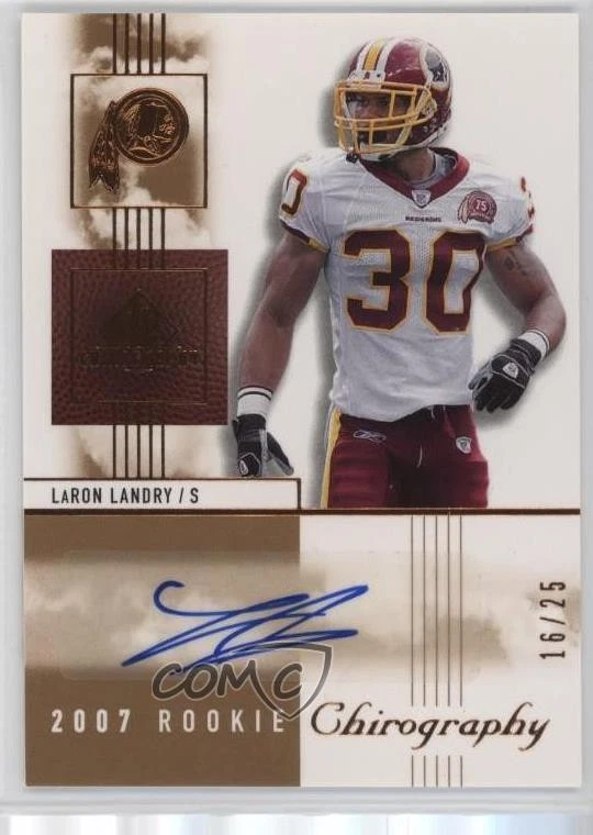 2007 SP Chirography Bronze /25 LaRon Landry #114 Rookie Auto RC - Image 1 of 2