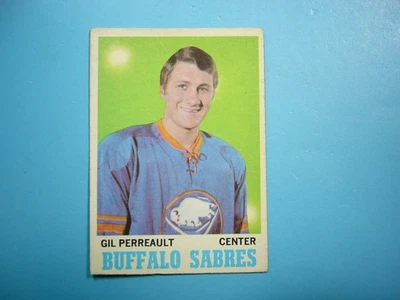 Tarjeta de hockey 1970/71 O-PEE-CHEE NHL #131 GILBERT PERREAULT ROOKIE RC EN MUY BUENA CONDICIÓN BONITA+ OPC Foto 1 de 2