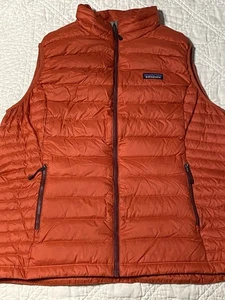 Patagonia Daunen Pullover Weste Damen Gr. XL rot Full Zip  - Bild 1 von 10