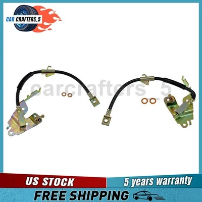 2 Front Brake Hydraulic Hose For 1995-2002 Lincoln Continental 4.6L - Изображение 1 из 4