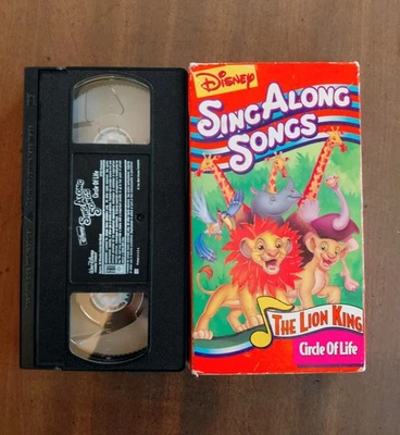 Disney Sing Along Songs Lion King Circle Of Life VHS Tape SEE PICS For Condition - Image 1 of 4