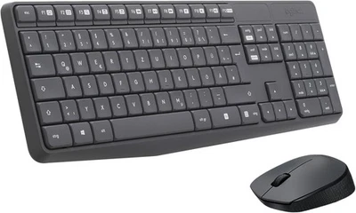Logitech MK235 Kabelloses Set mit Tastatur und Maus für Windows, 2,4 GHz - Bild 1 von 4
