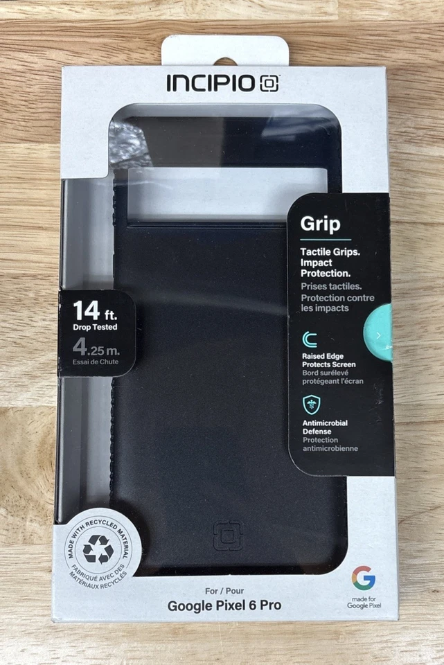 Funda rígida serie Incipio Grip para teléfonos inteligentes Google Pixel 6 Pro - negra Foto 1 de 1