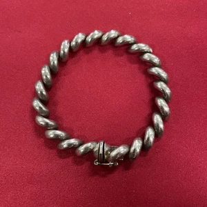 Sterling Silber 925 Italien San Marco Gliederkette 7,25" Armband - Bild 1 von 7