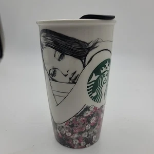 Starbucks Viaggiatore in ceramica a doppia parete 12 fl oz - Charlotte Ronson (NUOVO) - Foto 1 di 5