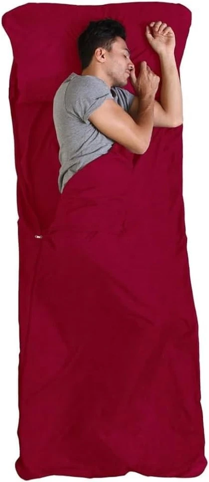 Sleeping Bag Liner - Adult Sleep Sack & Travel Sheets for Hotel - Travel Sleep - Image 1 of 1