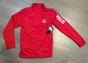 Kansas City Chiefs 1/4-Reißverschluss Pullover Nfl Team Bekleidung Damen Dunbrooke Neu mit Etikett LESEN - Bild 1 von 18