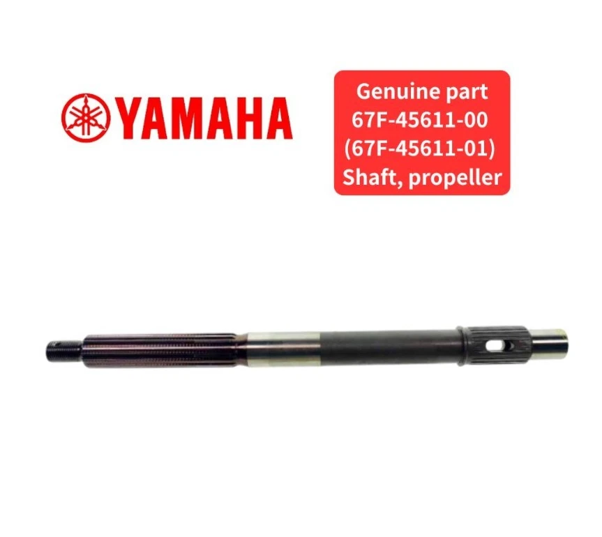 Yamaha Genuine Outboard Propeller Shaft 67F-45611-01-00 50-90HP 4-Stroke Engines - Image 1 of 1