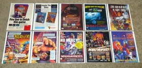 Lot of Sega Nintendo Vintage (1990 - 1994) Video Game Magazine Print Ads Promo