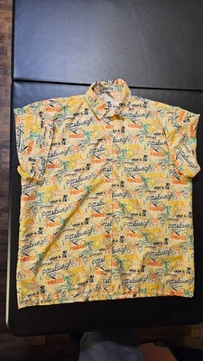Pittsburgh Pirates SGA AOP Hawaiian Shirt Adult XL Multicolor Bucco Luau Leven - Image 1 of 4