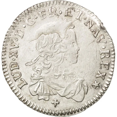 [#88549] Coin, France, 1/6 Ecu, 1720, Montpellier, EF, Silver, KM:454, Gadoury:2 - Image 1 of 2