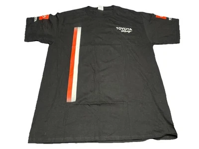Camiseta para hombre Toyota Racing talla L negra roja blanca logotipo a rayas manga corta P3 Foto 1 de 4