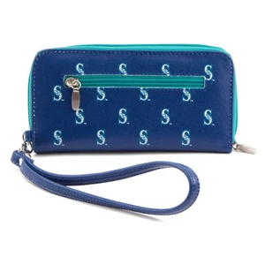 Women's Seattle Mariners Zip-Around Wristlet Wallet - Picture 1 of 3