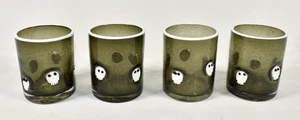 Pottery Barn Scary Squad Set 4 Totenkopf Ikone Trinkgläser Becher Halloween - Bild 1 von 8