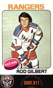 Rod Gilbert 1975-76 Topps #225 New York Rangers - Picture 1 of 2
