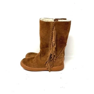 Livie & Luca Kastanie Wildleder Fransen Stiefel Kleinkind Größe 10 - Bild 1 von 8