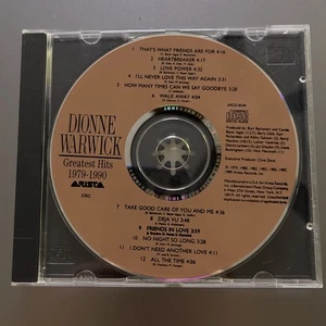 Greatest Hits (1979-1990) by Dionne Warwick (CD, Oct-1989, Arista) - Bild 1 von 1