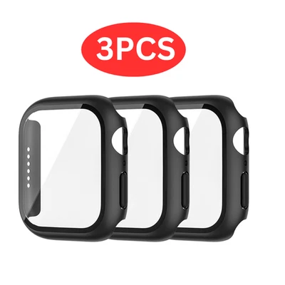 3x Screen Protector Case for Apple Watch Series 10 9 8 7 6 5 4 Size 38mm - 49mm - Image 1 of 4