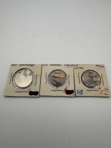 Lot of 3 80% Off Center US Mint Coins 1 Nickle / 2 Penny Error Coins - Picture 1 of 6