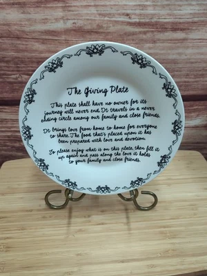 KENT Pottery The Giving Plate 10 1/2" Compartir Casa Calentamiento Regalo Foto 1 de 4