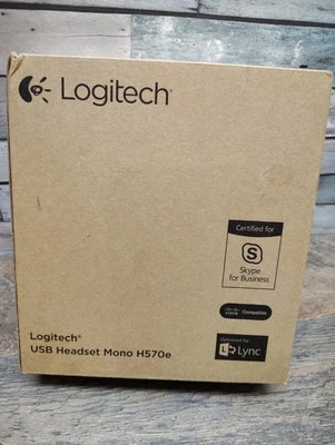 Logitech H570e Mono Black Monaural Over-the-Head Wired Headsets - Image 1 of 4
