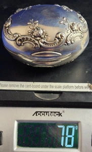 Rose and Scroll Seifendose Gorham Sterlingsilber 1779 OHNE Monogramm - Bild 1 von 7