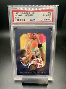 1995 Skybox E-XL Basketball Michael Jordan BLUE #10 PSA 10 GEM MINT Bulls