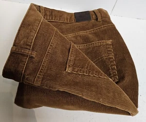 House Of Bruar Trousers - Ladies Premium Cotton Tan Corduroy UK 16 W 36 " L 30" - Picture 1 of 11