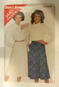 Butterick See & Sew Rock Muster 5440 Größe B (14 bis 18) - KOSTENLOSER VERSAND - Bild 1 von 2