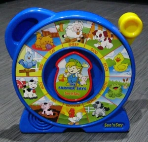 SEE N' SAY The Farmer Says Animal Sounds Baby Children Toddler Toy Clean Working - Picture 1 of 3