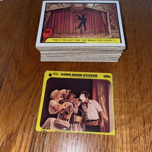 VINTAGE 1977 The Gong Show (Fleer) COMPLETE SET of 66 Cards/10 Stickers