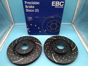 EBC GD973 Grooved Discs Front Set 313mm Fits MITSUBISHI 3000 GT GTO - Picture 1 of 4
