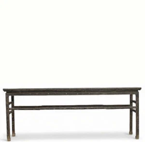 Vintage Black MingQing Console Table - Picture 1 of 9