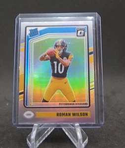 Roman Wilson 2024 Donruss Optic Rated Rookie Silver Holo Prizm #285 Steelers - Imagen 1 de 1