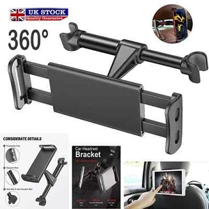 Adjustable Car Headrest Mount Holder Back Seat Universal for iPad Tablets Phone - Picture 1 of 9