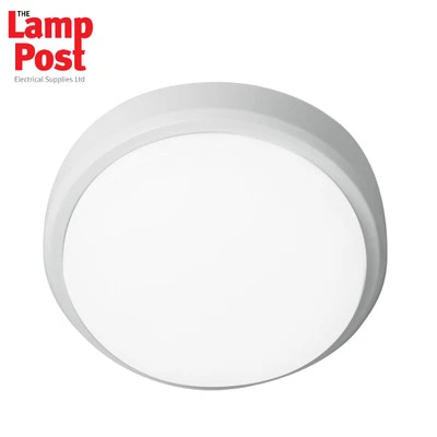Robus RHC1230-01 OHIO 12W LED Circular Bulkhead IP54 White & Black Trim - Image 1 of 3