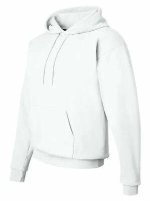 ¡Sudadera con capucha suéter Hanes ComfortBlend EcoSmart! - Blanco - ¡Grande! Foto 1 de 3