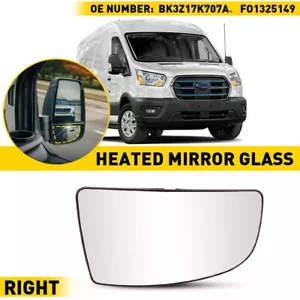 Mirror Glass Lower Passenger Side Right For Ford Transit 150 250 350 2015-21 RH - Picture 1 of 11