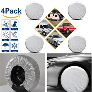 4PCS Wheel Tire Covers For RV Trailer Camper Car Truck SUV Aluminum Material - Picture 1 of 15
