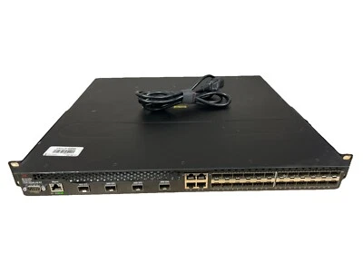 Brocade BR-CER-2024F-4X-RT-AC 4x10G enlace ascendente, 24x puertos SFP.  Alimentación CA Foto 1 de 4