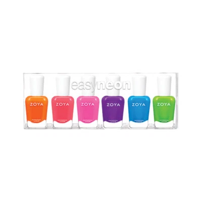 Esmalte de uñas Zoya Easy Neon colección verano 2021. Tamaño completo. Cepillo ancho. Foto 1 de 4