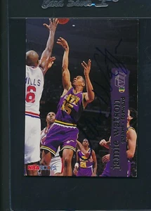 1995-96 Hoops #163 Jamie Watson Jazz Signed Auto *A4892 - Picture 1 of 1