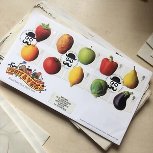 GB STAMPS FDC FIRST DAY COVER 2003 FRUIT & VEG PEAR TREE BOWLER HAT PMK WCP - Picture 1 of 3