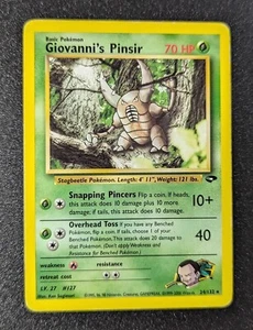 Pokémon Karte Giovanni's Pinsir 24/132 Gym Heroes Rare - Bild 1 von 2