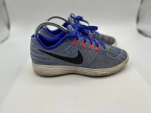 Nike Running Shoes Lunar Tempo 2 818093–408 Women's Sz 7-EU38 Blue Fabric Mesh - Picture 1 of 8
